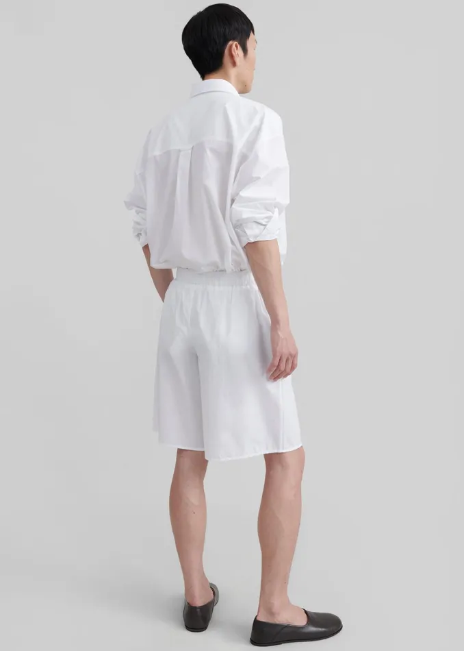 The Frankie Shop Bottoms Matthias Boxer Bermuda Shorts 8211 White 8211 Men