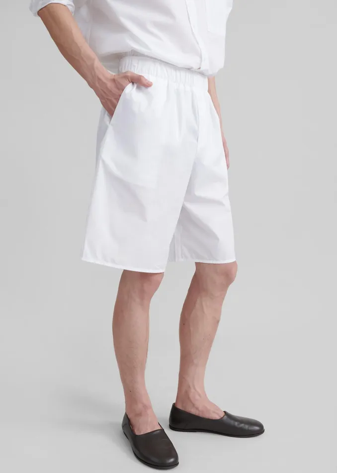 The Frankie Shop Bottoms Matthias Boxer Bermuda Shorts 8211 White 8211 Men