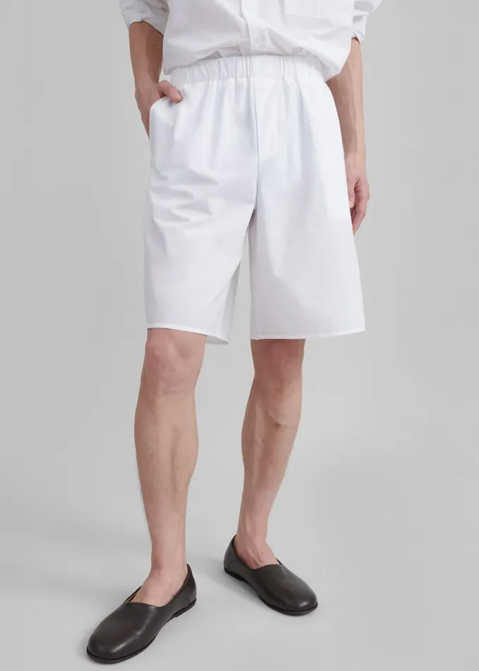 The Frankie Shop Bottoms Matthias Boxer Bermuda Shorts 8211 White 8211 Men