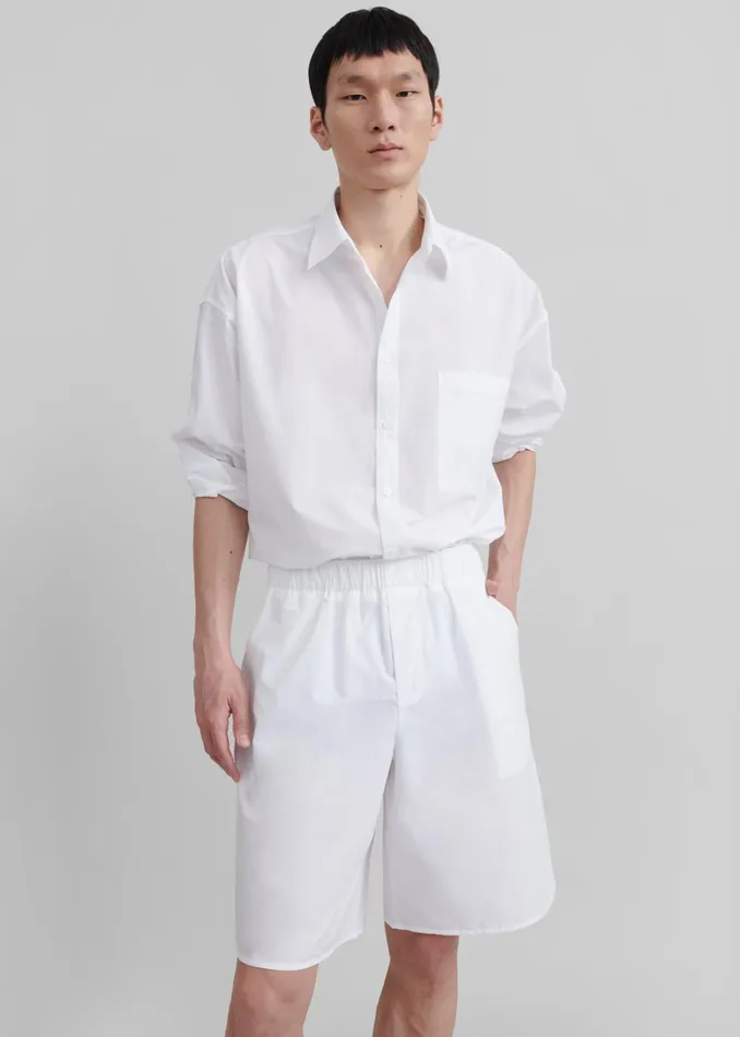 The Frankie Shop Bottoms Matthias Boxer Bermuda Shorts 8211 White 8211 Men