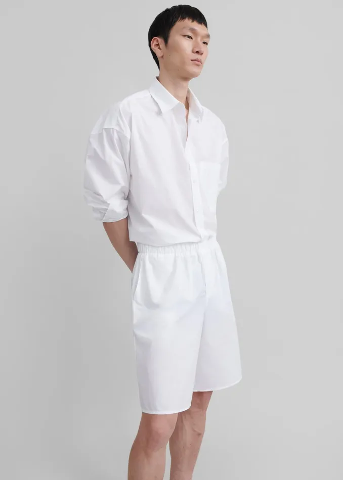 The Frankie Shop Bottoms Matthias Boxer Bermuda Shorts 8211 White 8211 Men