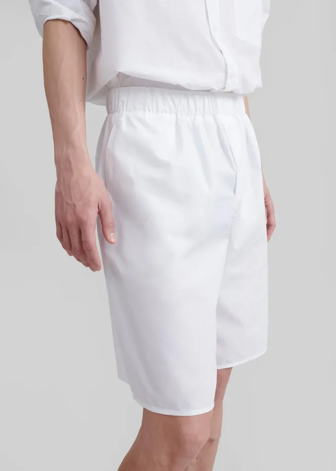 The Frankie Shop Bottoms Matthias Boxer Bermuda Shorts 8211 White 8211 Men