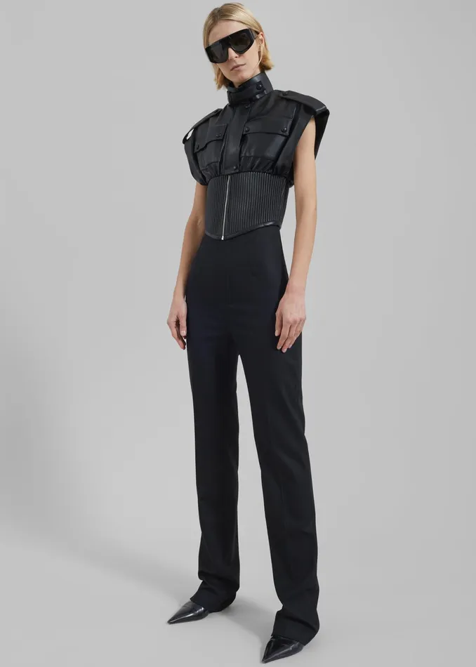 The Frankie Shop Bottoms Morrison Long Trousers 8211 Black 8211 Women
