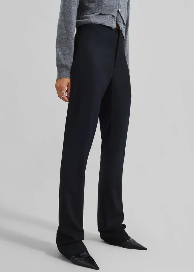 The Frankie Shop Bottoms Morrison Long Trousers 8211 Black 8211 Women