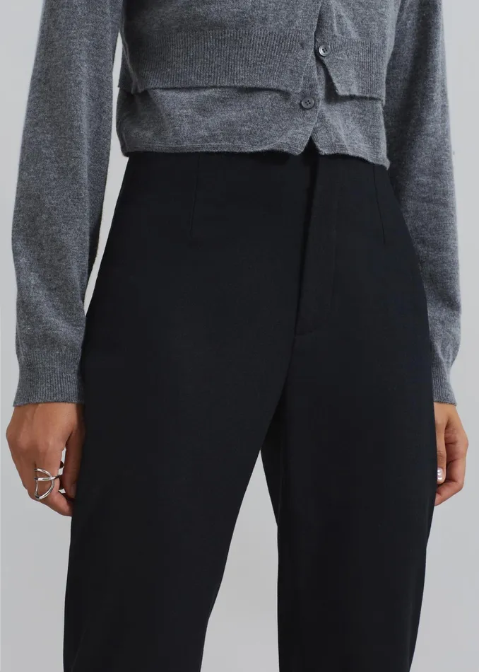 The Frankie Shop Bottoms Morrison Long Trousers 8211 Black 8211 Women