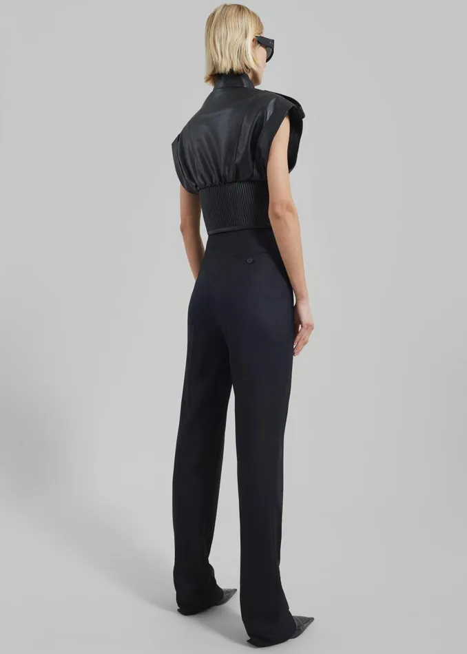 The Frankie Shop Bottoms Morrison Long Trousers 8211 Black 8211 Women