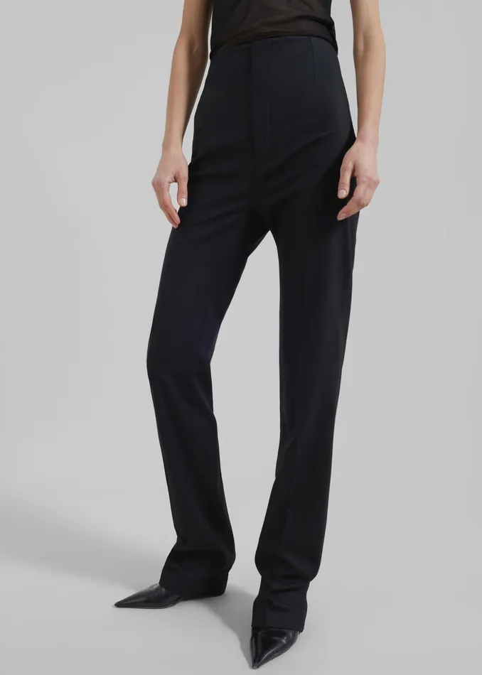 The Frankie Shop Bottoms Morrison Long Trousers 8211 Black 8211 Women