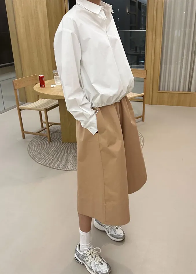 The Frankie Shop Bottoms Nia Cropped Wide Pants 8211 Beige 8211 Women