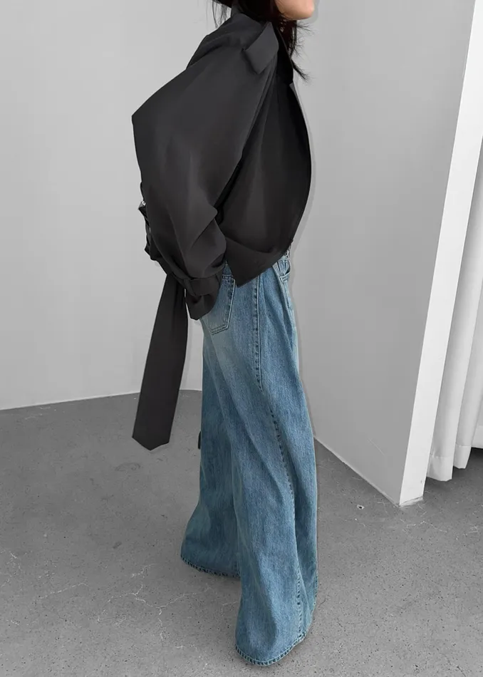 The Frankie Shop Bottoms Oakley Wide Leg Jeans 8211 Blue Wash 8211 Women