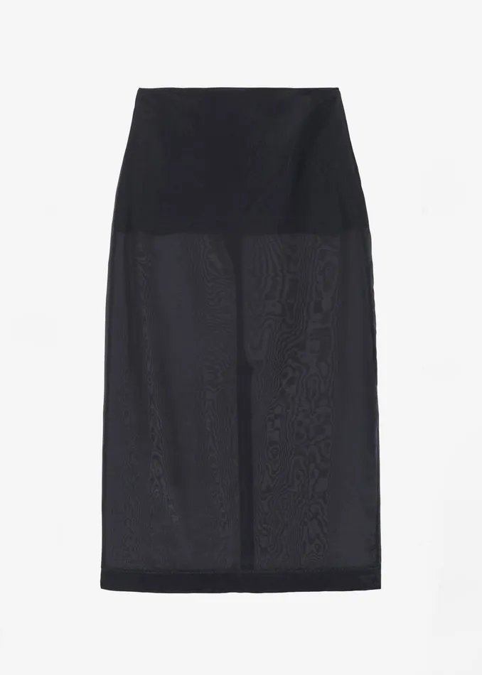 The Frankie Shop Bottoms Peri Sheer Midi Skirt 8211 Black 8211 Women