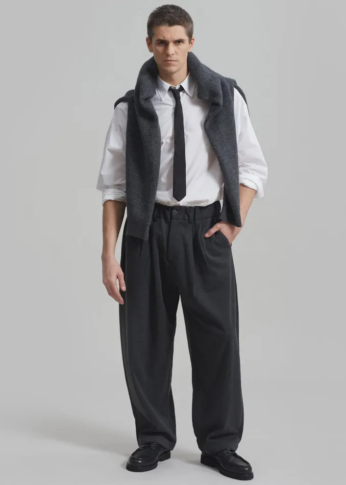 The Frankie Shop Bottoms Theo Pants 8211 Charcoal 8211 Men