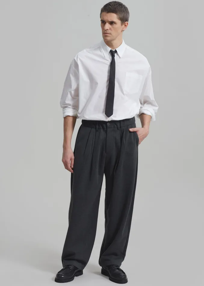 The Frankie Shop Bottoms Theo Pants 8211 Charcoal 8211 Men