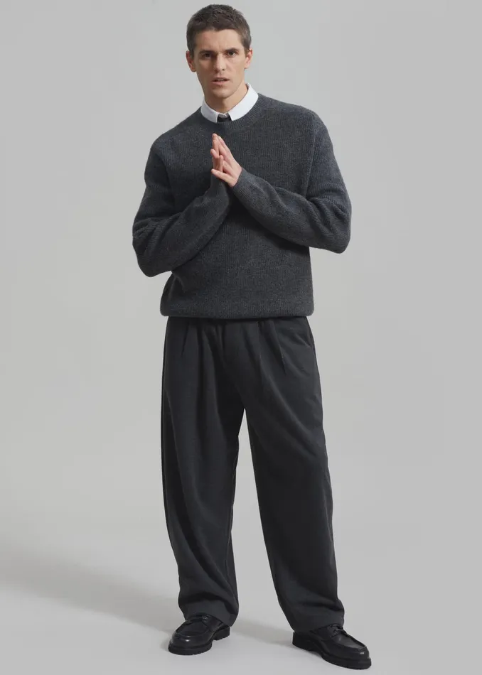 The Frankie Shop Bottoms Theo Pants 8211 Charcoal 8211 Men