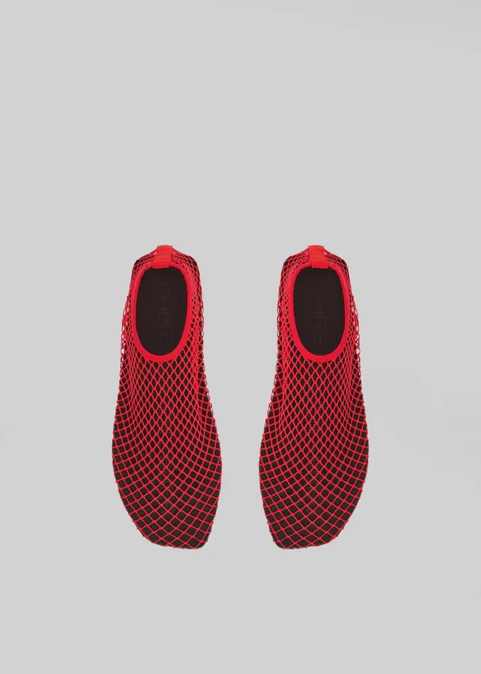 The Frankie Shop Christopher Esber Mesh Water Flats 8211 Red 8211 Women