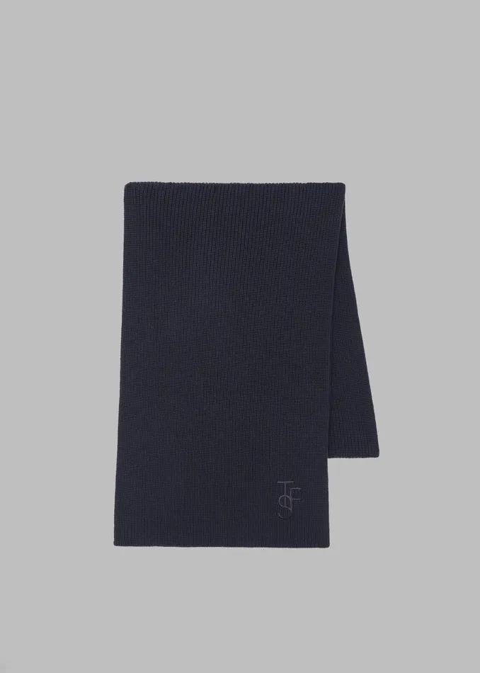 The Frankie Shop Colton Wool Scarf 8211 Navy 8211 Men