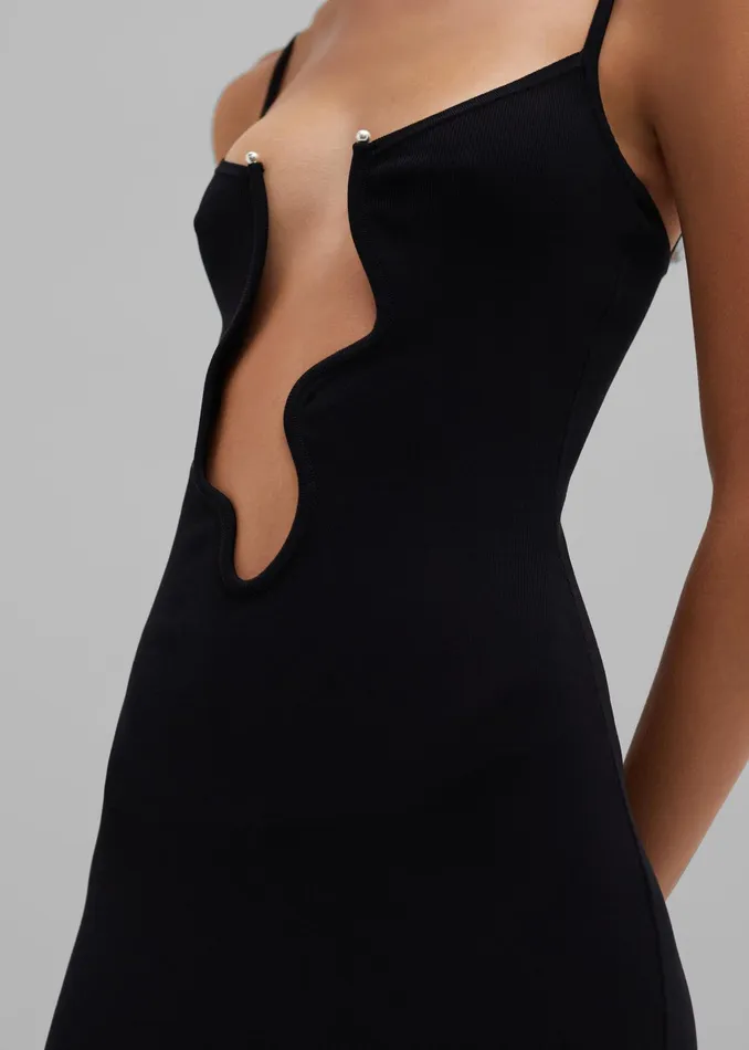 The Frankie Shop Dresses Christopher Esber Salacia Wire Column Dress 8211 Black 8211 Women The Frankie Shop Dresses Christopher Esber Salacia Wire Column Dress 8211 Black 8211 Women