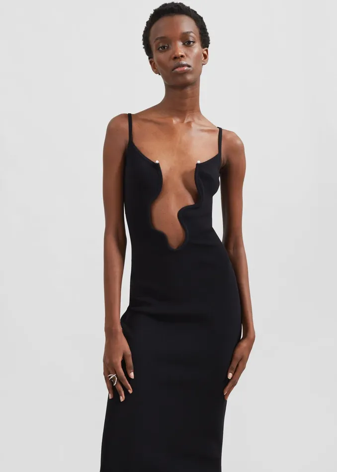 The Frankie Shop Dresses Christopher Esber Salacia Wire Column Dress 8211 Black 8211 Women