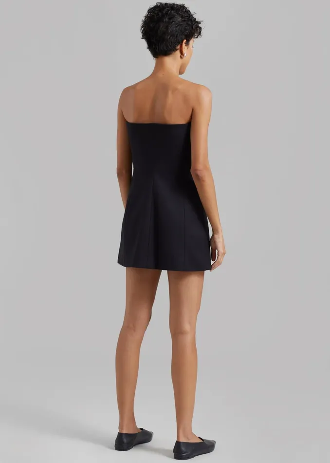 The Frankie Shop Dresses Cyniah Strapless Vest 8211 Black 8211 Women