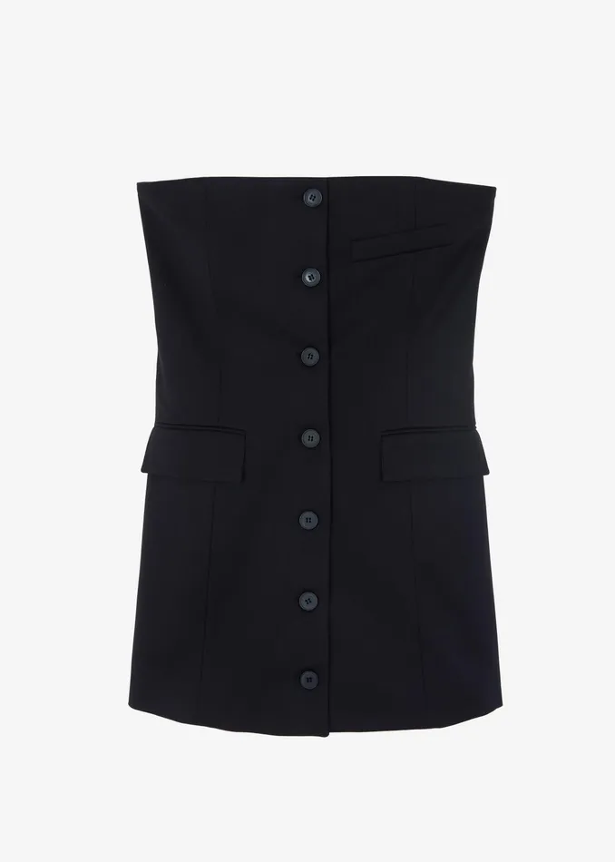 The Frankie Shop Dresses Cyniah Strapless Vest 8211 Black 8211 Women