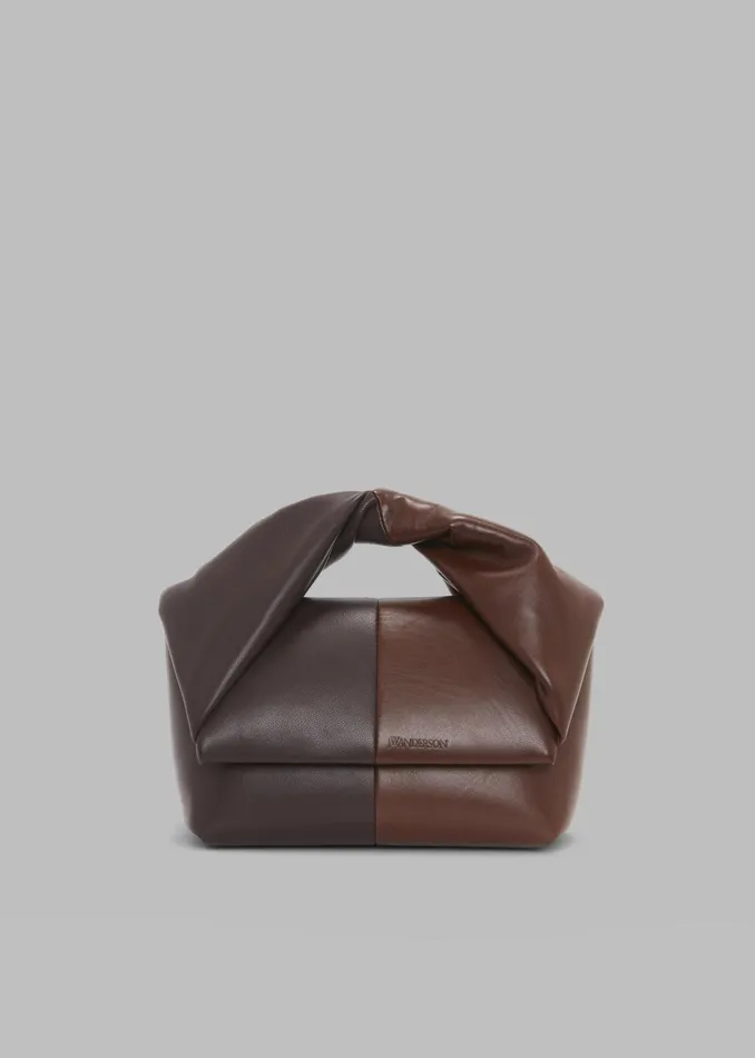 The Frankie Shop Jw Anderson Midi Twister Bag 8211 Dark BrownBrown 8211 Women The Frankie Shop Jw Anderson Midi Twister Bag 8211 Dark BrownBrown 8211 Women