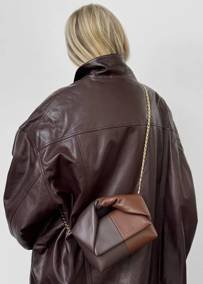The Frankie Shop Jw Anderson Midi Twister Bag 8211 Dark BrownBrown 8211 Women