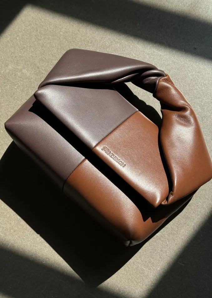 The Frankie Shop Jw Anderson Midi Twister Bag 8211 Dark BrownBrown 8211 Women
