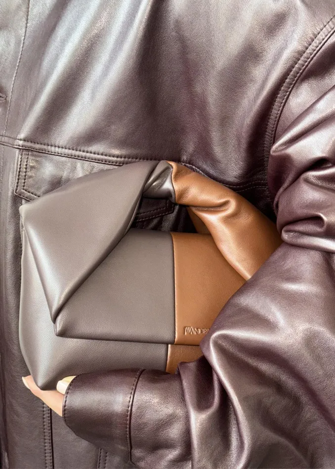 The Frankie Shop Jw Anderson Midi Twister Bag 8211 Dark BrownBrown 8211 Women