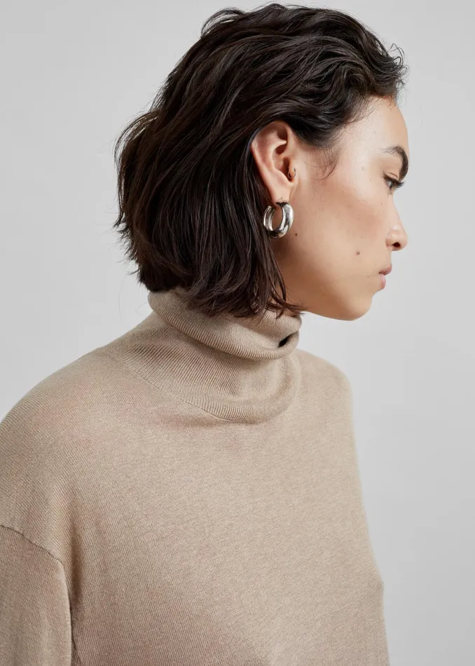 The Frankie Shop Knitwear By Malene Birger Mohsen Turtleneck 8211 Nomad 8211 Women