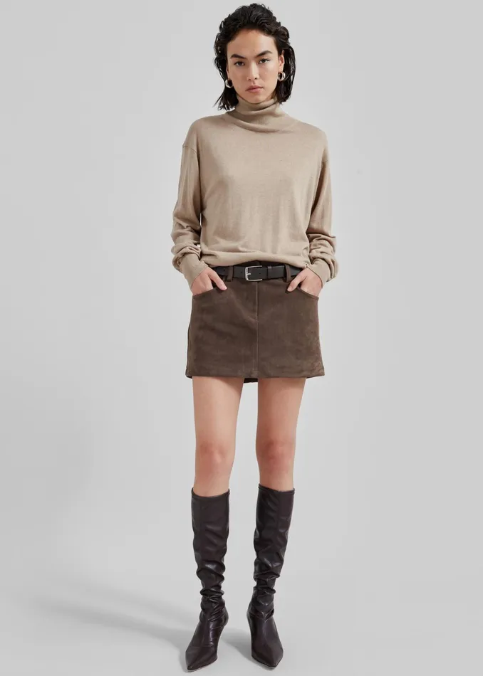 The Frankie Shop Knitwear By Malene Birger Mohsen Turtleneck 8211 Nomad 8211 Women