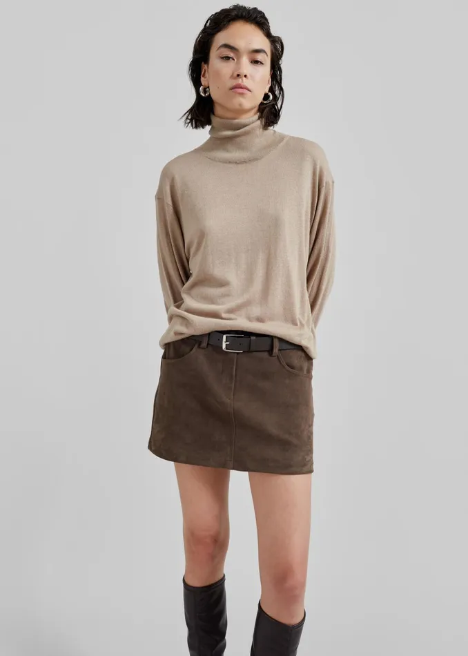 The Frankie Shop Knitwear By Malene Birger Mohsen Turtleneck 8211 Nomad 8211 Women