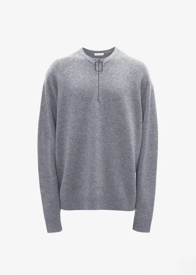 The Frankie Shop Knitwear Jw Anderson Wire Puller Jumper 8211 Dark Grey 8211 Women