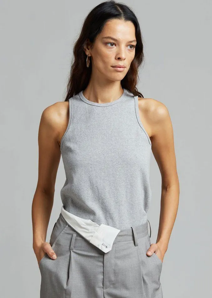 The Frankie Shop Loungewear Liko Tank 8211 Heather Grey 8211 Women