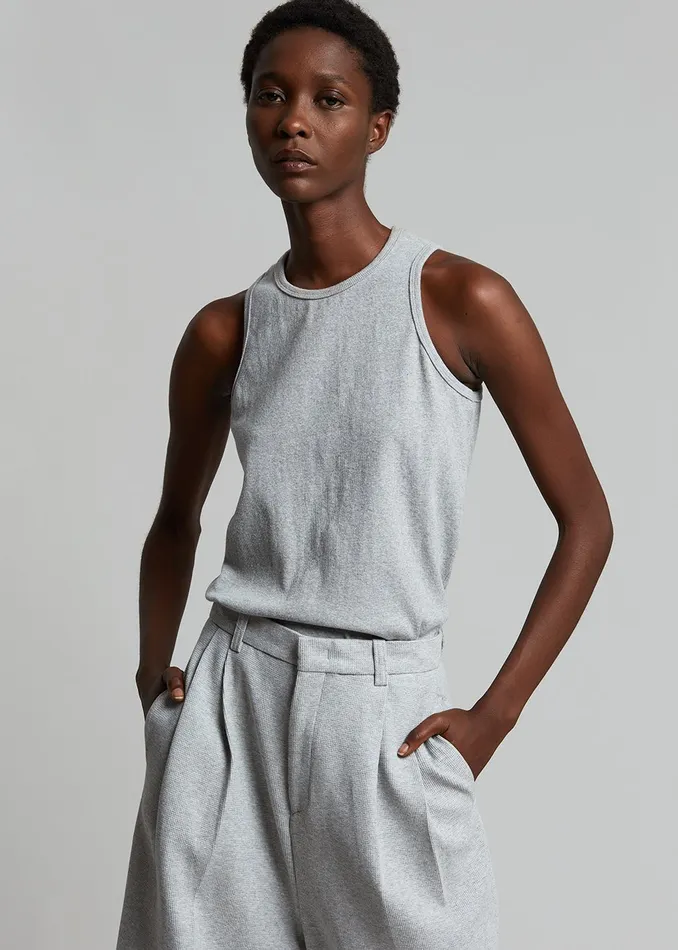 The Frankie Shop Loungewear Liko Tank 8211 Heather Grey 8211 Women