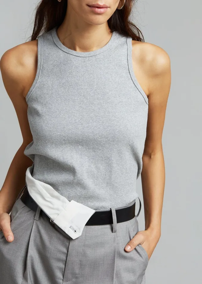 The Frankie Shop Loungewear Liko Tank 8211 Heather Grey 8211 Women