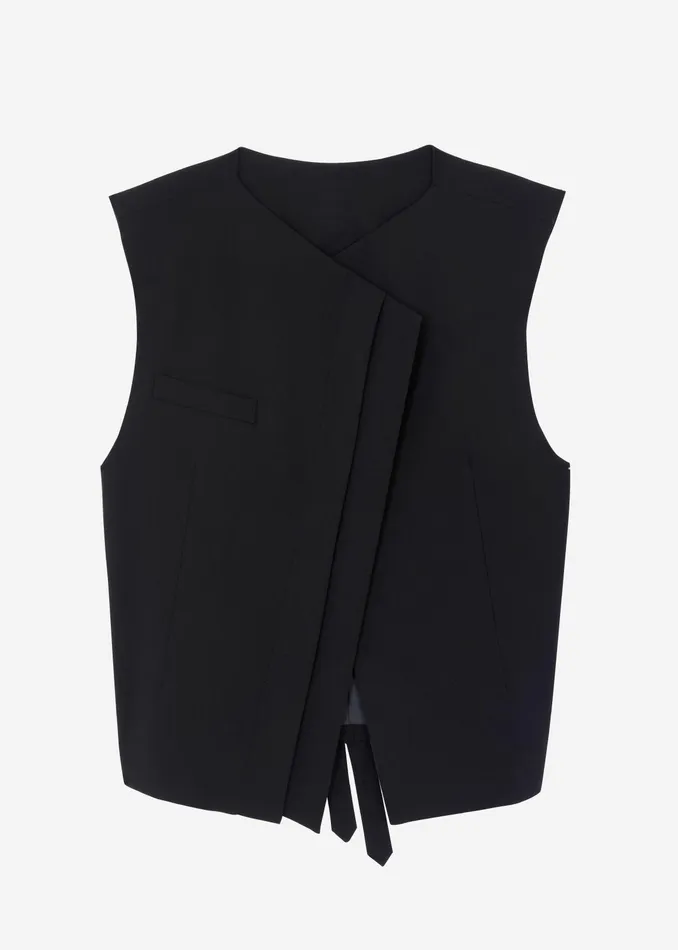 The Frankie Shop Outerwear Ashton Cross Vest 8211 Black 8211 Women