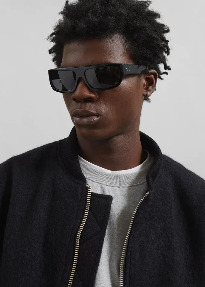 The Frankie Shop Outerwear Astra Wool Bomber Jacket 8211 Black 8211 Men