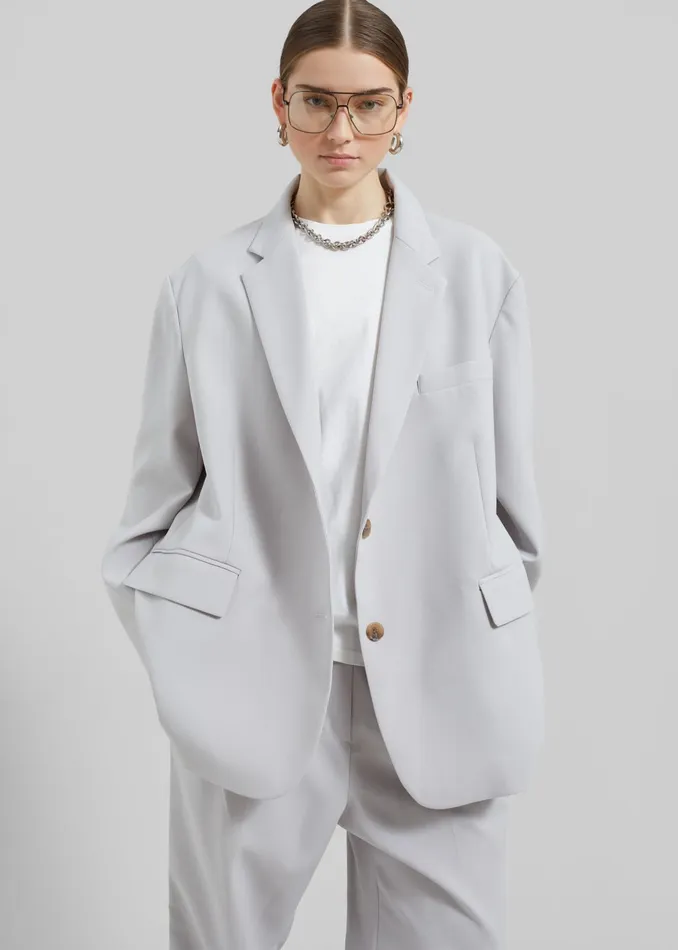 The Frankie Shop Outerwear Bea Blazer 8211 Grey 8211 Women