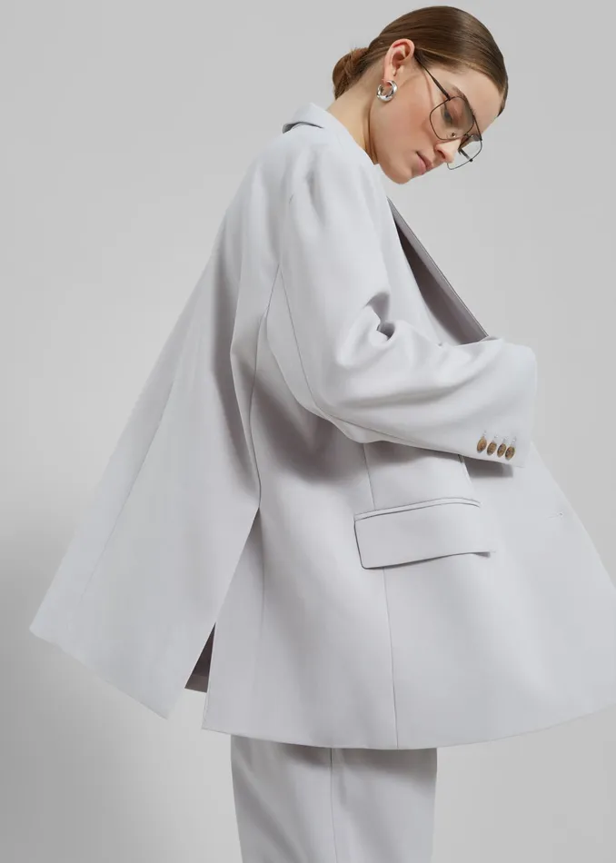The Frankie Shop Outerwear Bea Blazer 8211 Grey 8211 Women