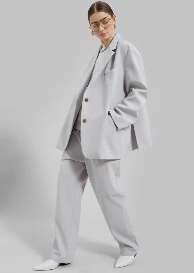 The Frankie Shop Outerwear Bea Blazer 8211 Grey 8211 Women