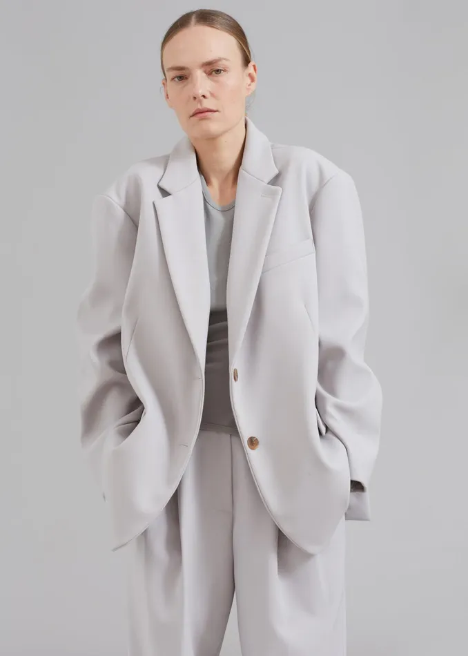 The Frankie Shop Outerwear Bea Blazer 8211 Grey 8211 Women