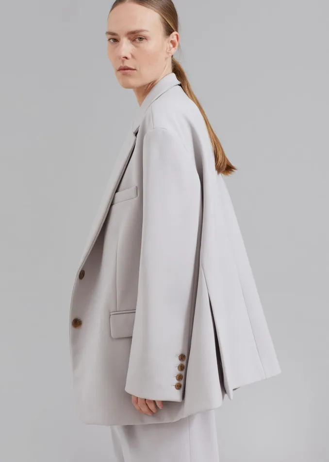 The Frankie Shop Outerwear Bea Blazer 8211 Grey 8211 Women