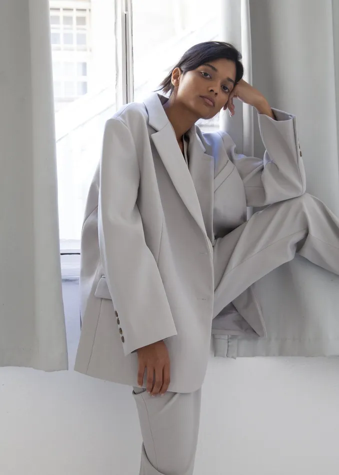The Frankie Shop Outerwear Bea Blazer 8211 Grey 8211 Women
