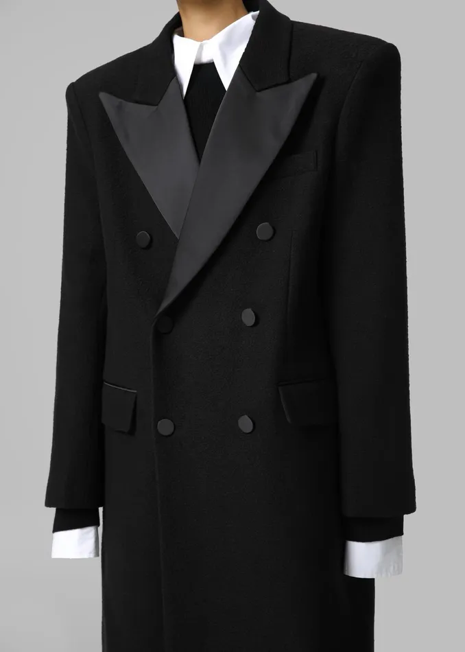 The Frankie Shop Outerwear Bryce Oversized Coat 8211 Black 8211 Women