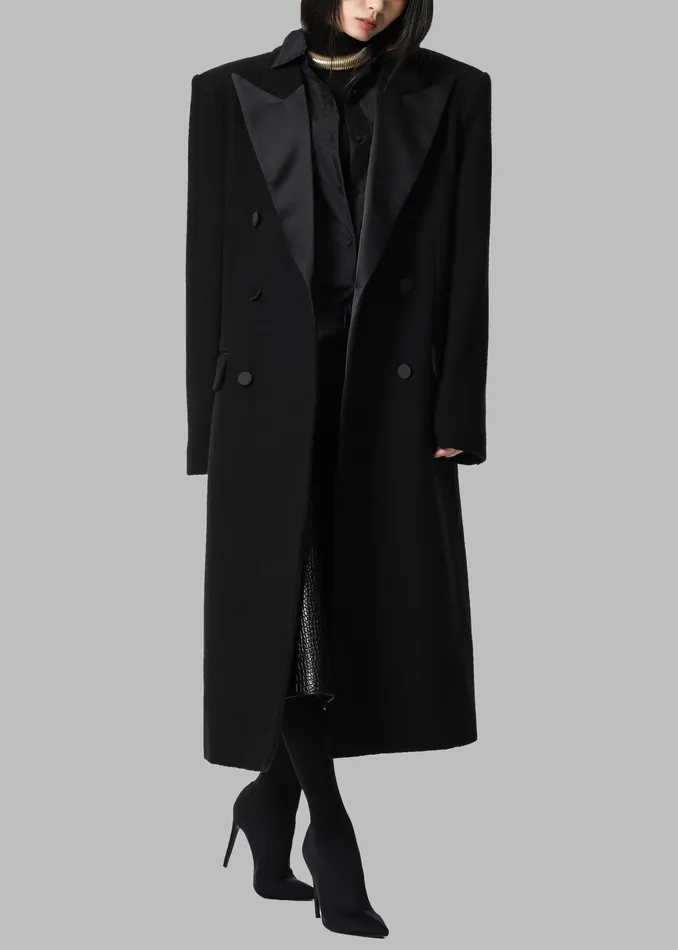 The Frankie Shop Outerwear Bryce Oversized Coat 8211 Black 8211 Women