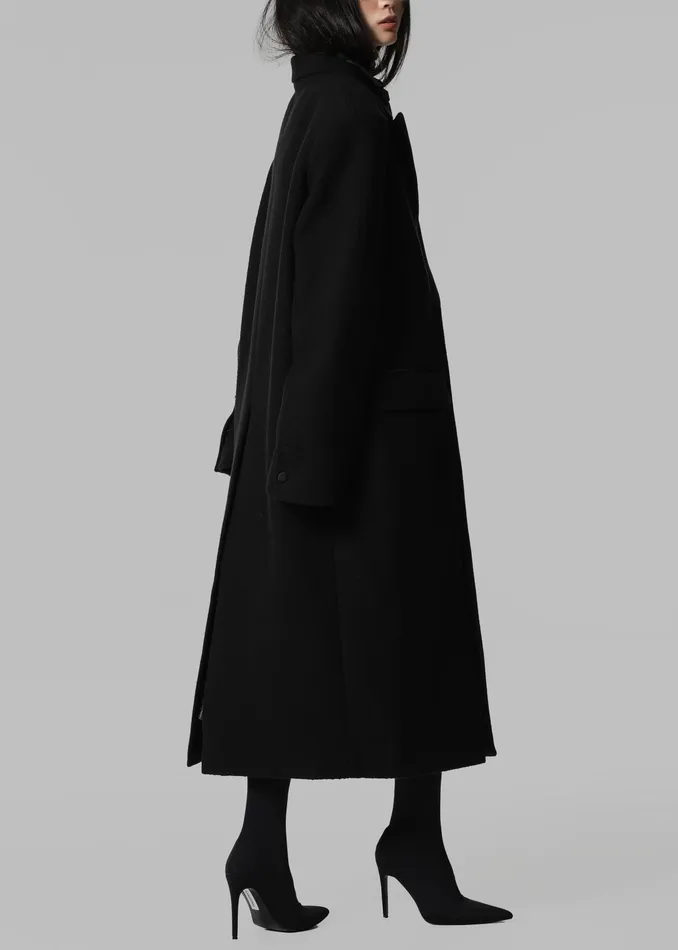 The Frankie Shop Outerwear Bryce Oversized Coat 8211 Black 8211 Women