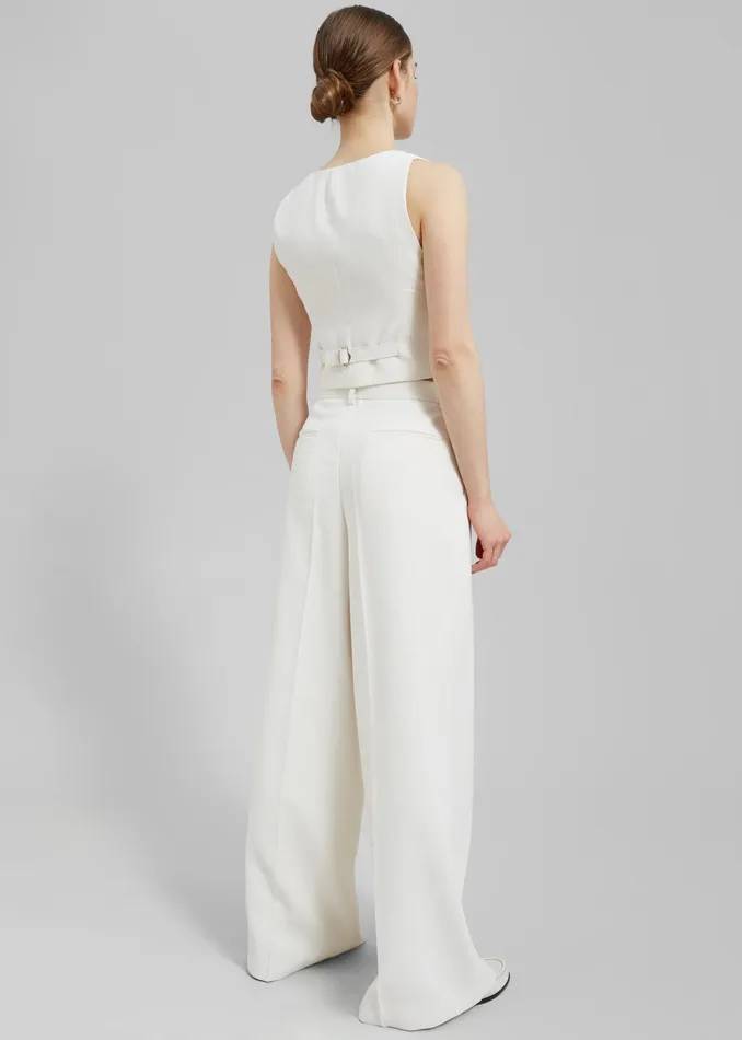 The Frankie Shop Outerwear Indio Vest 8211 Off White 8211 Women