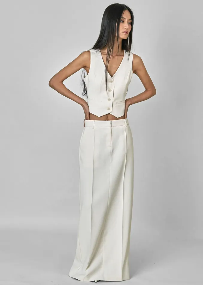 The Frankie Shop Outerwear Indio Vest 8211 Off White 8211 Women