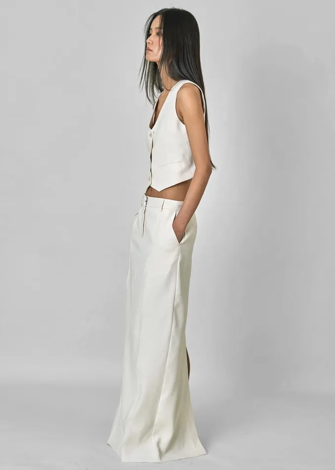 The Frankie Shop Outerwear Indio Vest 8211 Off White 8211 Women
