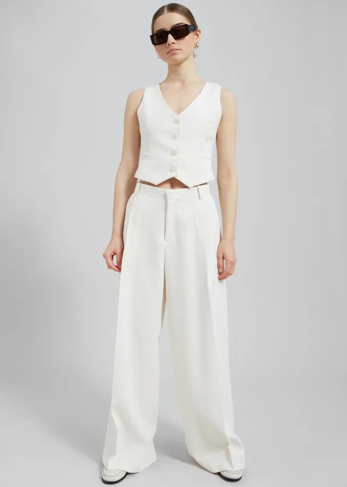 The Frankie Shop Outerwear Indio Vest 8211 Off White 8211 Women