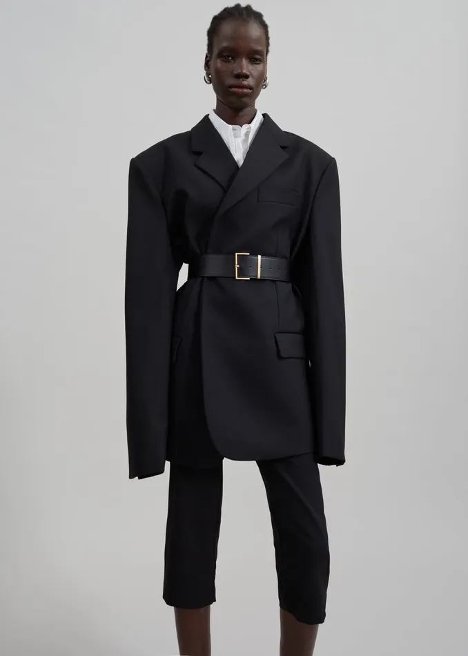 The Frankie Shop Outerwear Iva Blazer 8211 Black 8211 Women